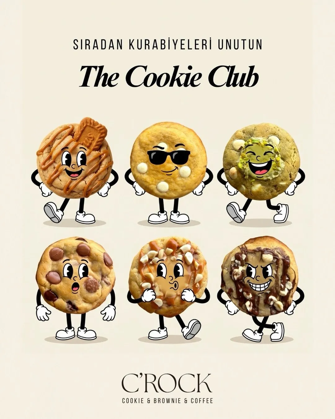 Smiling cookie characters under the heading The Cookie Club